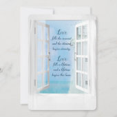 Weißes Leuchtturm Wasserfarbe im Fenster Einladung (Vorderseite)