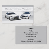 Weißes Lexus und weiße MERCEDES-BENZVisitenkarten Visitenkarte (Vorne/Hinten)
