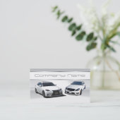 Weißes Lexus und weiße MERCEDES-BENZVisitenkarten Visitenkarte (Stehend Vorderseite)