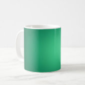 Weißes Licht auf Grün Kaffeetasse (Vorderseite Links)