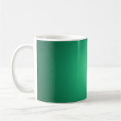 Weißes Licht auf Grün Kaffeetasse (Links)