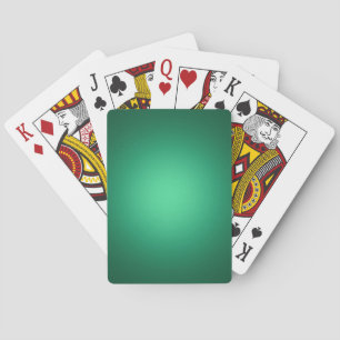 Weißes Licht auf grün Spielkarten