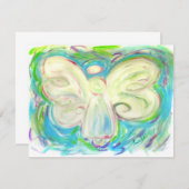 Weißes Licht-Engels-Einladung Einladung (Vorne/Hinten)