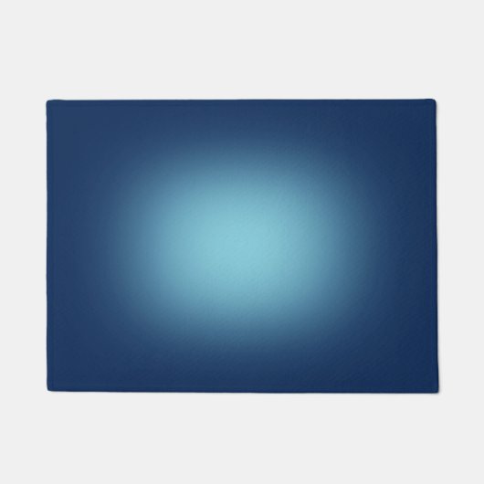 Weißes Licht in Blau Fußmatte (Vorderseite)