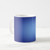 Weißes Licht in Blau Kaffeetasse (Vorderseite Links)