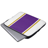 Weißes Lila Zentrum Pinacoteca comunale Pinacoteca Laptopschutzhülle (Vorne Knopf)