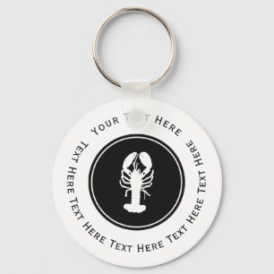 Weißes Lobbylogo Schlüsselanhänger