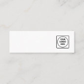 Weißes Logo | Custom Jewelier Stud Earring Brandin Mini Visitenkarte (Vorderseite)