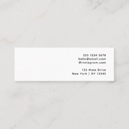 Weißes Logo | Custom Jewelier Stud Earring Brandin Mini Visitenkarte