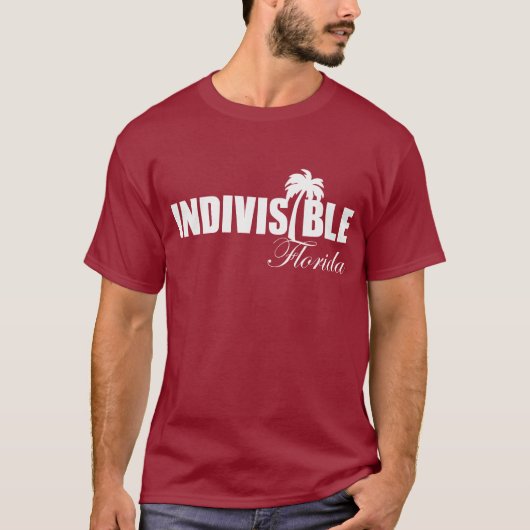 Weißes Logo des T - Shirt unteilbarer Männer (Vorderseite)