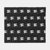 Weißes Logo-Muster für benutzerdefinierte Unterneh Fleecedecke (Vorderseite (Horizontal))