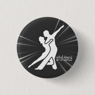 Weißes Logo-runder Knopf Button