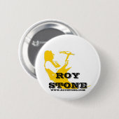 WEISSES LOGO-STEINABZEICHEN ROY BUTTON (Vorne & Hinten)