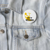 WEISSES LOGO-STEINABZEICHEN ROY BUTTON (Beispiel)