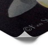 WEISSES LOTUS-BLOSSOM UND REFLEKTION POSTER (Ecke)
