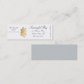 Weißes Lotus-Visitenkarte Mini Visitenkarte (Vorne/Hinten)