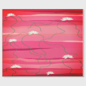 Weißes Lotus-Wrapping Geschenkpapier (Flach)