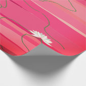 Weißes Lotus-Wrapping Geschenkpapier (Ecke)