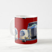 Weißes Luxus-Auto MERCEDES-BENZ 300 Kaffeetasse (Vorderseite Links)