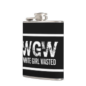 Weißes Mädchen vergeudet Flachmann (Links)