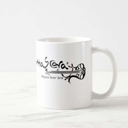 Weißes Mag Kaffeetasse (Rechts)