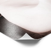 Weißes Magnolia Blume Schwarzer Hintergrund Abstra Fotodruck (Ecke)