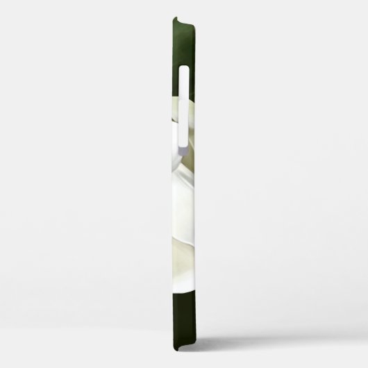 Weißes Magnolia Grüner Hintergrund Case-Mate iPhone Hülle (Rückseite / Links)