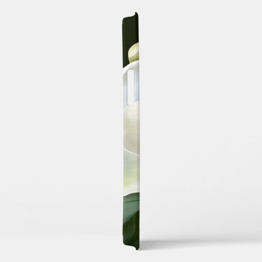 Weißes Magnolia Grüner Hintergrund Case-Mate iPhone Hülle (Rückseite / Rechts)