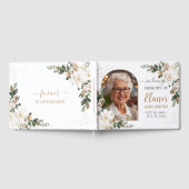 Weißes Magnolias-Gedenkbild Gästebuch (Voll)