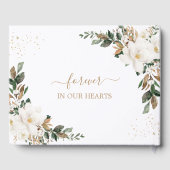 Weißes Magnolias-Gedenkbild Gästebuch (Rückseite)