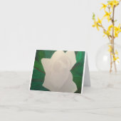 Weißes Magnolie, klein, 4 Zoll x 5,6 Zoll Karte (Gelbe Blume)