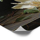 Weißes Magnolie Poster (Ecke)