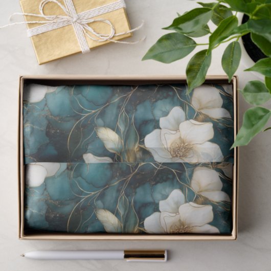 Weißes Magnolienweinbuch Seidenpapier (Geschenk)