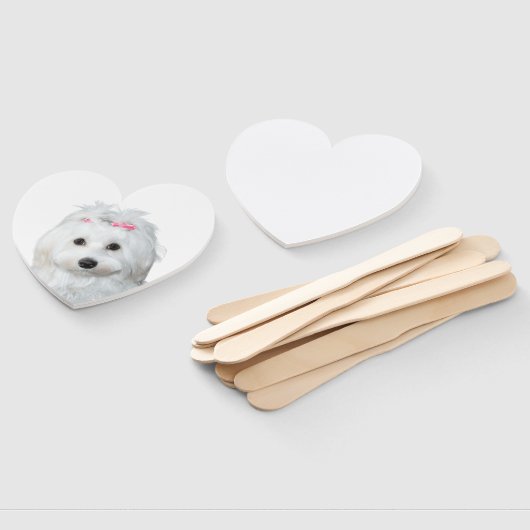 Weißes Maltesisches Süßesiegel Fächer (Non-assembled)