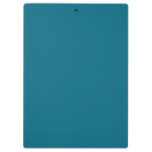 Weisses Mandala auf blauem Hintergrund Klemmbrett (Rückseite)