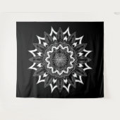 Weißes Mandala Wandteppich (Vorderseite (Horizontal))