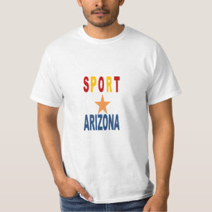 Weißes männliches T-Shirt SPORT ARIZONA