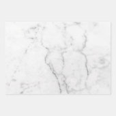 Weißes Marmor-Geschenkblätter Geschenkpapier Set (Vorderseite)