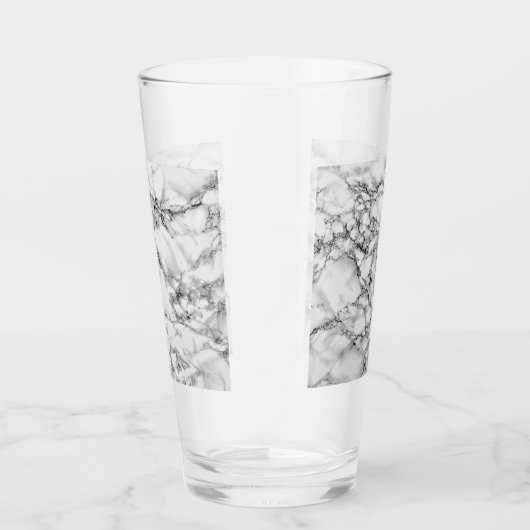 Weißes Marmorglas Glas (Rechts)