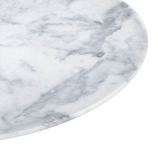 weißes Marmorglas Schneidebrett (Ecke)