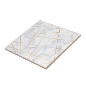 weißes MarmorImitatgold des eleganten Kükens Fliese (Seite)