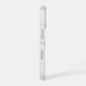 Weißes Marmormuster Boho Chic iPhone 16 Hülle (Rechte Seite)