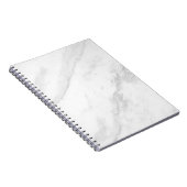 Weißes MarmorNotebook Notizblock (Rechte Seite)