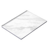 Weißes MarmorNotebook Notizblock (Linke Seite)