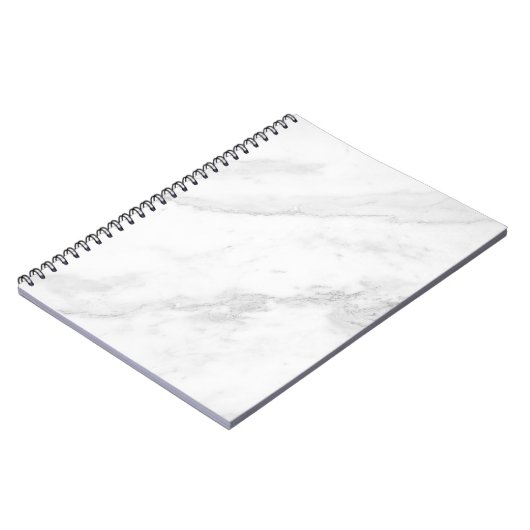 Weißes MarmorNotebook Notizblock (Linke Seite)