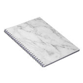 Weißes MarmorNotebook Notizblock (Rechte Seite)