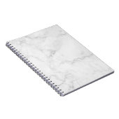 Weißes MarmorNotebook Notizblock (Rechte Seite)