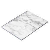 Weißes MarmorNotebook Notizblock (Linke Seite)