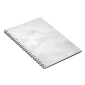 Weißes MarmorNotebook Notizblock (Rechte Seite)
