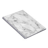 Weißes MarmorNotebook Notizblock (Rechte Seite)